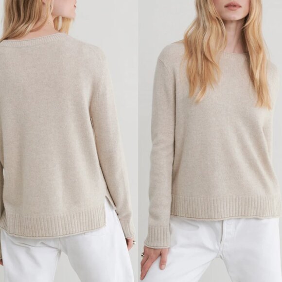 Jenni Kayne Sweaters - Jenni Kayne Everyday Sweater Knit Wool Cashmere Oatmeal